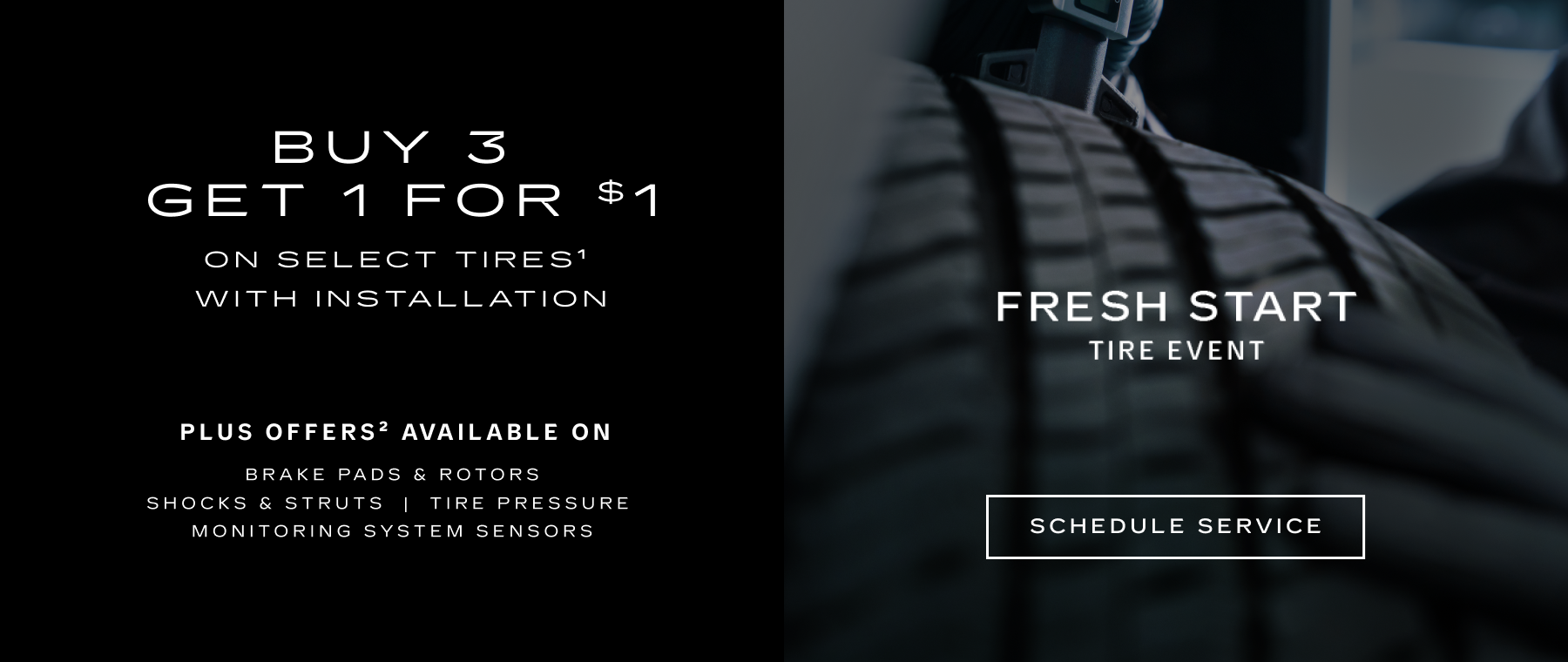 Dark background with tire treads